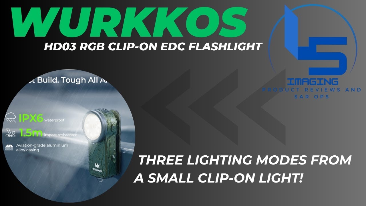 Wurkkos HD03 RGB Clip Flashlight Review. A Small EDC With Big