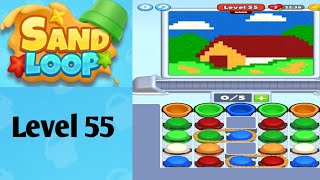 Sand loop level 55  solution and walkthrough for gameplay 