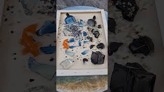 Kırık Parfüm Şişelerinden 3D Epoksi Sanat Tablosu 🔨