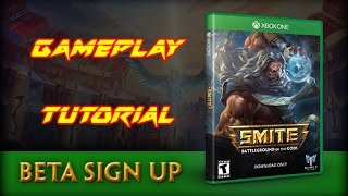 SMITE - Beta Xbox One Gameplay Tutorial - beta sign up