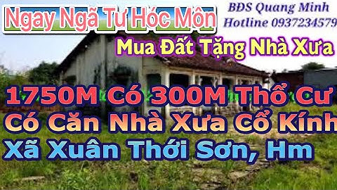 Bán đất thổ cư 1750m xây Biệt Thự ngay ngã tư Hóc Môn giá 12,5 tỷ