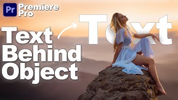 How To Place Text Behind Object in Premiere Pro