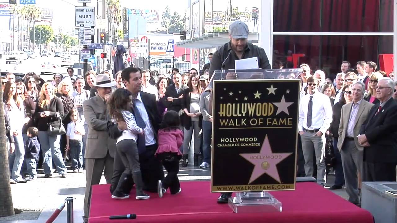 Adam Sandler Star on the Hollywood Walk of Fame Ceremony