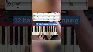 Basic 12 bar blues comping #jazzpiano #pianotutorial
