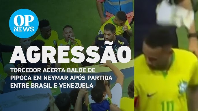 Neymar leva “pipocada” na cabeça, xinga torcedor e sai vaiado após