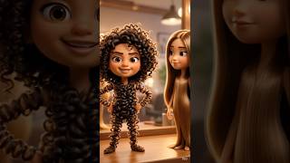 Curly Hair vs Straight Hair 😍 कौन ज्यादा सुंदर? 🤔 #shorts