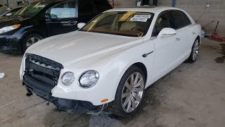 THE WHITE BENTLEY FLYING SPUR FINALLY SELL AT COPART! *PRICE INCLUDED*