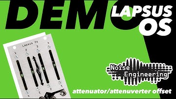 Lapsus Os 4-channel attenuator/attenuverter, offset (demo and jam)