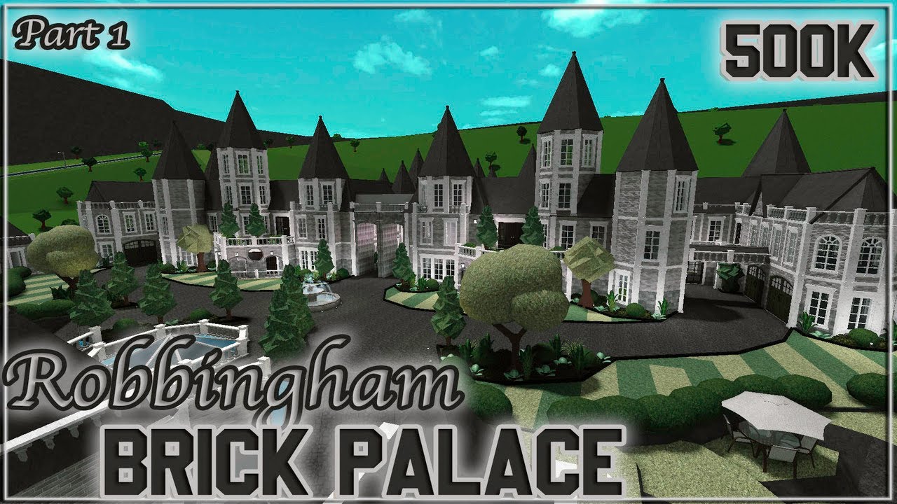 Roblox Bloxburg 500k Robbingham Palace Part 1 7 Speedbuild Tour Screenies Youtube - roblox 500k