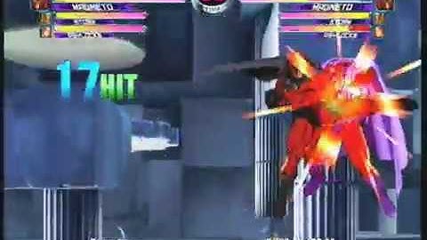 MvC2: Magneto - Double Assist A2G Combo [Psy AAA + Storm proj] by Romneto