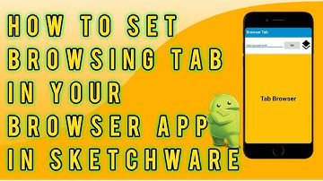 How To Set Browsing Tab In Your Browser App In Sketchware || by Developer Partha