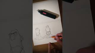 Stylized Head Drawing Study Character Design #short #drawing