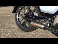 Honda C125 Supercub with Valiente full exhaust system sound check + installation