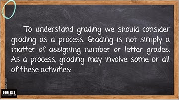 Grading and Reporting of Assessment Results