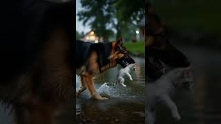 The day a dog chose to save a life part 7  #kitten #shorts #kitten #dog #rescue