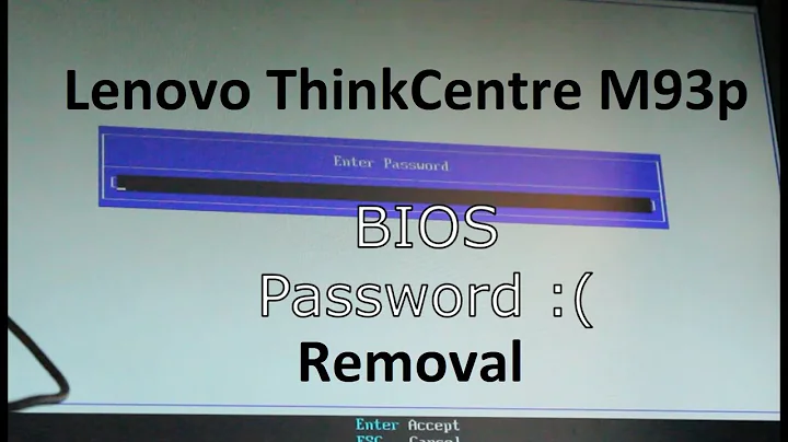 Lenovo ThinkCentre M93p BIOS Password Removal