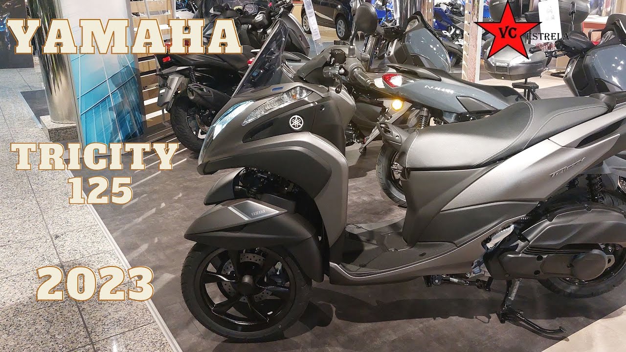 YAMAHA TRICITY 125 CINZA 2023 - YouTube