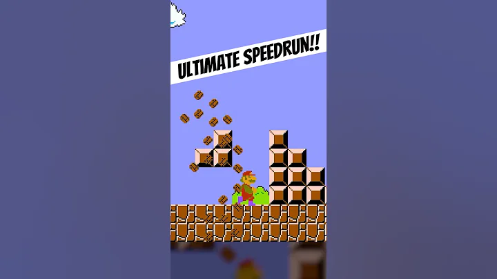 Ultimate World 1-1 SPEEDRUN trick in Super Mario Bros. (NES)!!