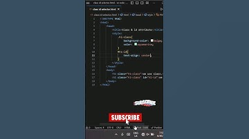 Class & Id | HTML CSS #html #shorts