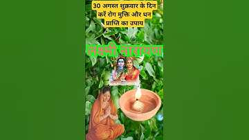 30 अगस्त #शुक्रवार के दिन करें रोग मुक्ति और धन प्राप्ति का उपाय | #pandit_pradeep_ji_mishra #upay