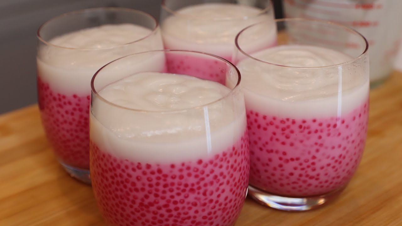 Tapioca pearl pudding, Tapioca coconut milk dessert, Coconut pudding