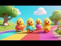 Five Little Ducks 🦆 Ride Through Color Land 🌈 | Nursery Rhymes &amp; Kids Songs