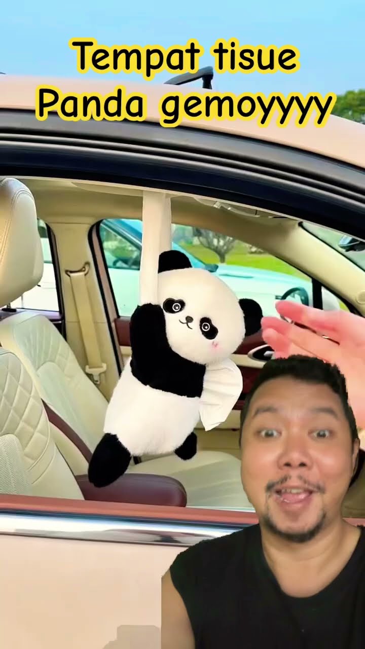 PANDA MENGGANTUNG TEMPAT TISUE IMUT!!??? #funny #cute #panda #shortsfeed #comedy