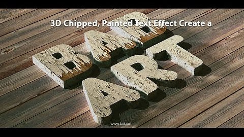 Create a 3D Chipped  Painted  Babart Text Effect in Adobe Photoshop