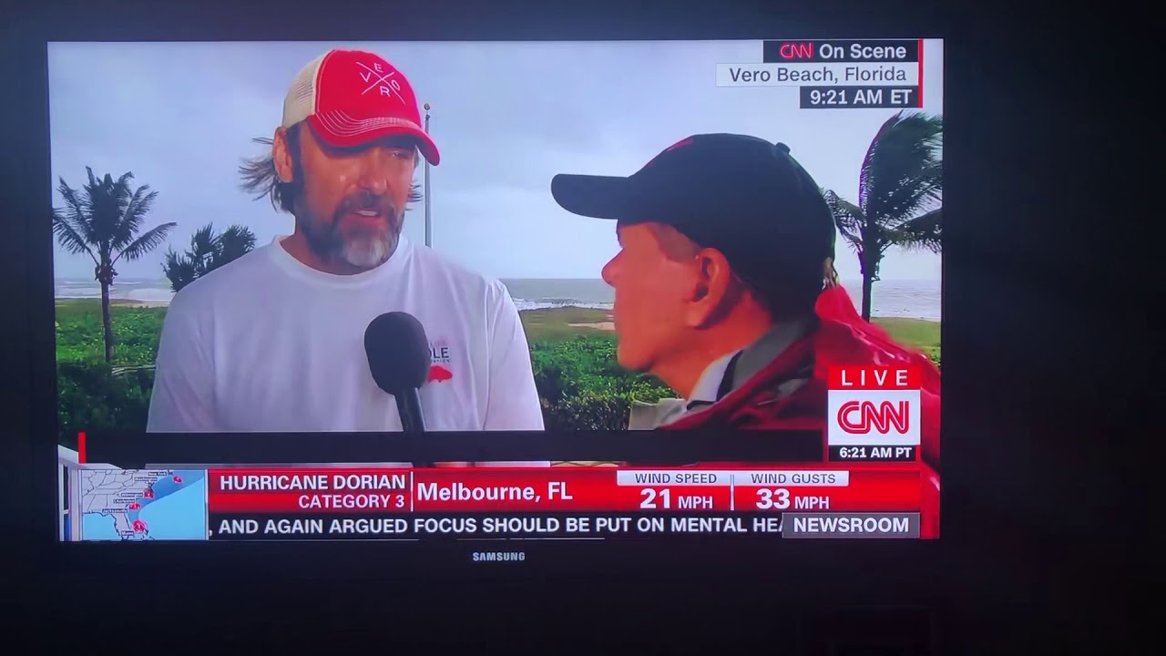 CNN Matin Savage Vero Beach Mayor Val Zudans Hurricane Dorian 9/3/19 YouTube