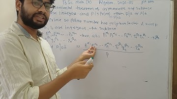 4.c DU PYQ Algebra B.Sc. Math (H), if plab then p|a or p|b by Dr. Hitesh Kumar