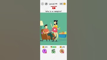 #Shorts Brain Dom Game Challenge 2022 | level 44 | who is a vampire?
