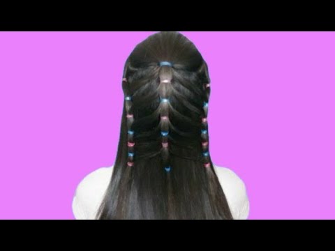 Penteado Fácil com Maria Chiquinha e divisões em Elásticos, Easy and Fast  Hairstyle for Girls, Penteado Fácil com Maria Chiquinha e divisões em  Elásticos