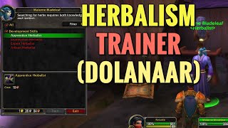 Dolanaar Herbalism Trainer Location (WoW Classic)