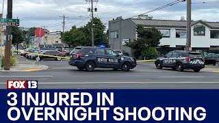 3 people shot overnight in Seattle, police investigating | FOX 13 Seattle