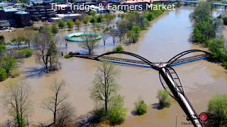 UPDATE Midland, Michigan Dams collapse 500 Year Flood part 3 of 3 4K Drone Footage