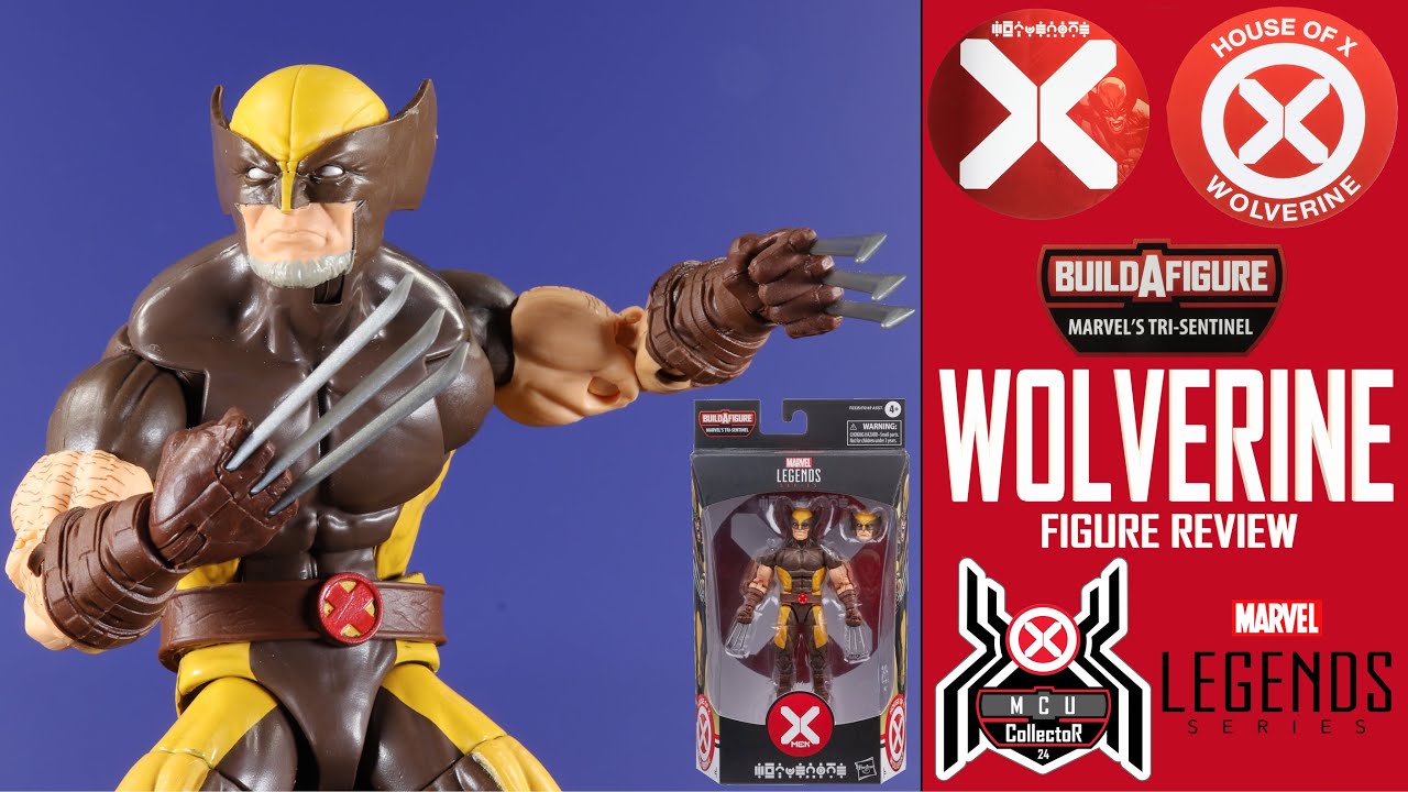 Marvel Legends Xmen WOLVERINE House of X Tri Sentinel BAF Wave Review