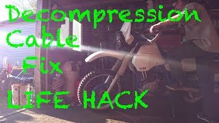 suzuki dr650 broken decompresion cable