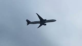 Qatar Airways Boeing 777-300ER (A7-BEK) departing from Adelaide Airport as QR989