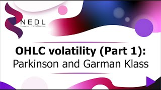 OHLC volatility (Part 1)  Parkinson and Garman Klass (Excel)