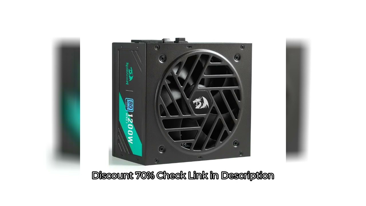 Redragon RGMS-1200W PRO 80+ Gold 1200 Watt Power Supply w/Upgraded ATX 3.1 & PCIe 5.1 Fully Modular