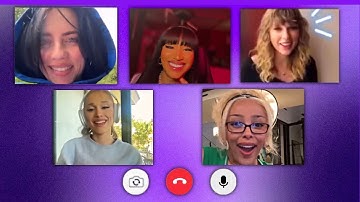 Billie Eilish, Nicki Minaj, Taylor Swift, Ariana Grande & Doja Cat Catch Up on FACETIME