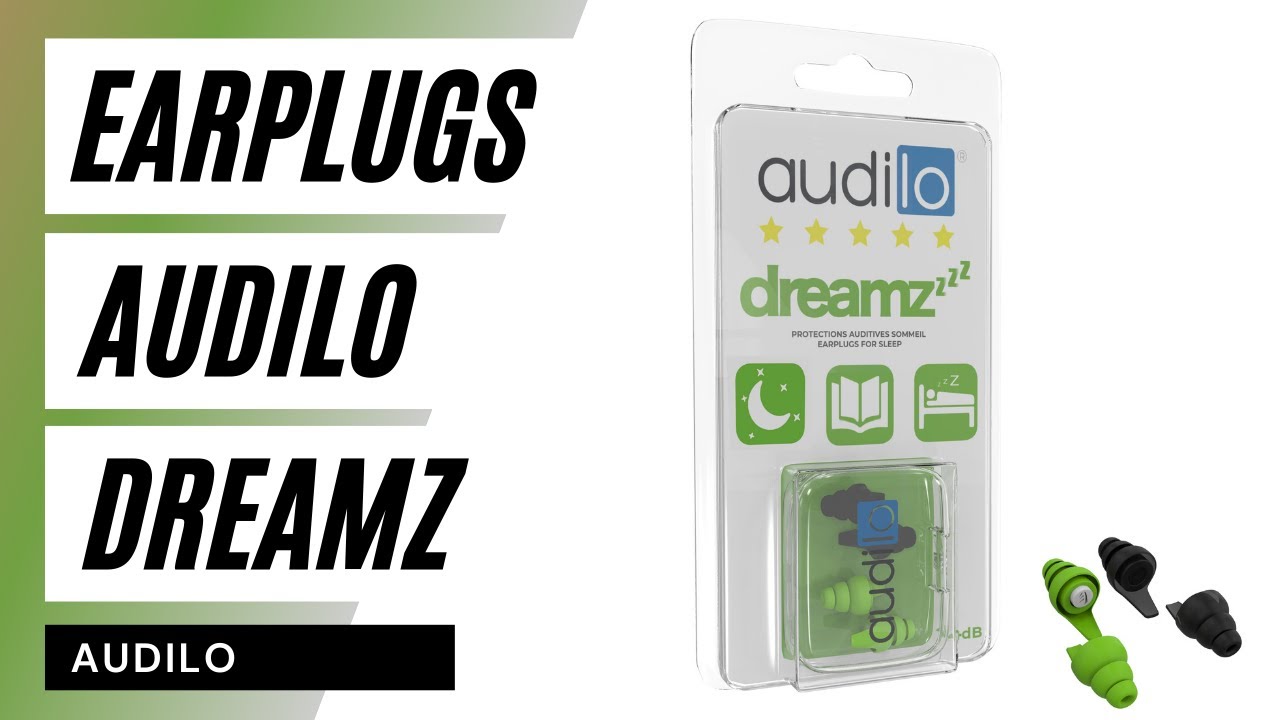 Bouchons d'oreille pour dormir Audilo Dreamz 24dB - réutilisables