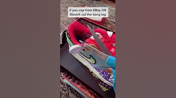 If you cop shoes from #StockX or #Ebay cut the tag! #sneakers sneakerheads #sneakherhead