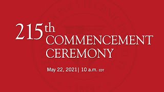 215th Commencement Ceremony