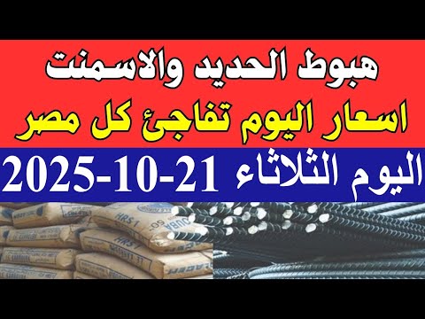 اسعار الحديد اليوم الثلاثاء 21 10 2025 في مصر