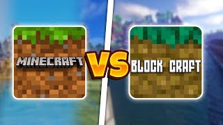 MINECRAFT POCKET EDITION VS BLOCK CRAFT | MCPE ПРОТИВ BLOCK CRAFT screenshot 3