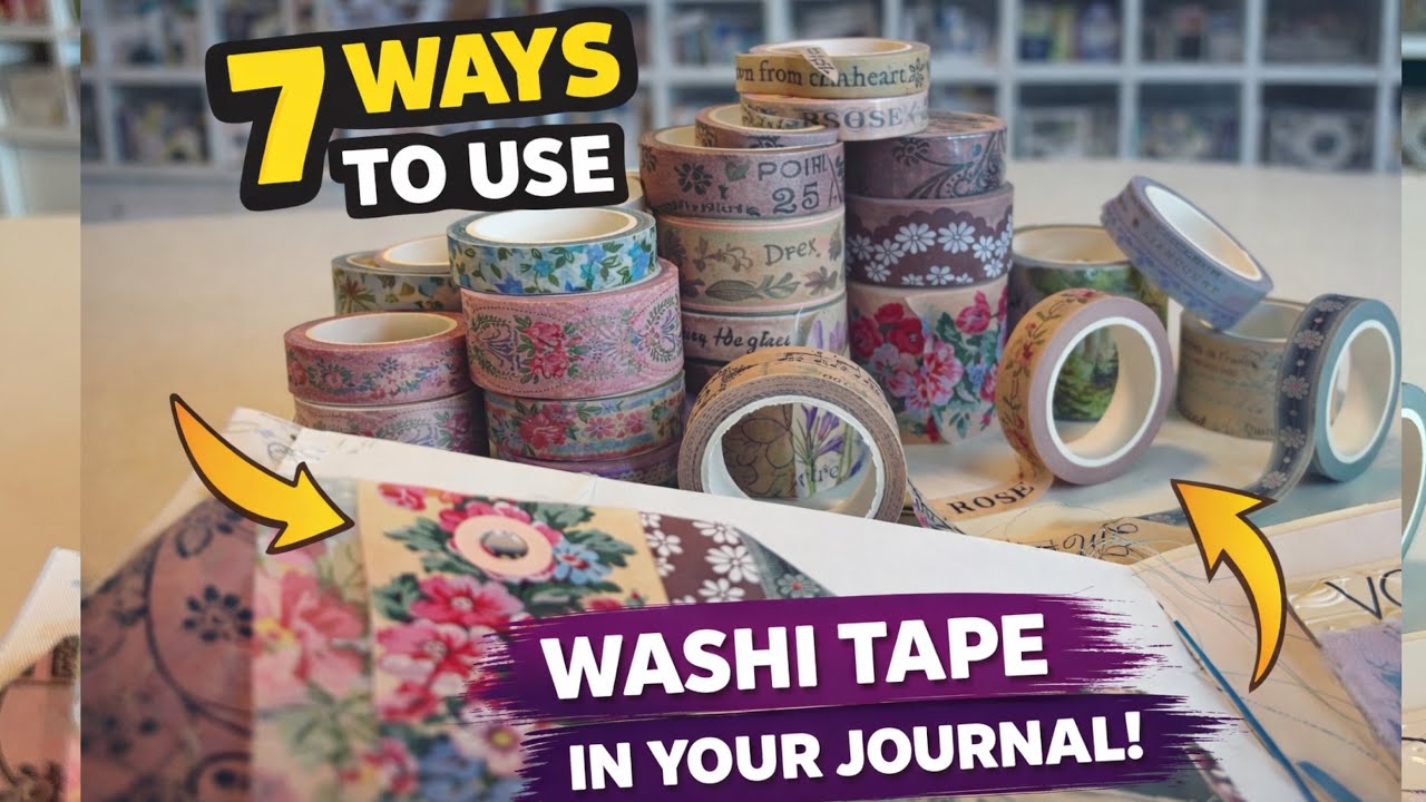 7 способов использования декоративного скотча в вашем дневнике | БЫСТРО И ПРОСТО с участием @amit...