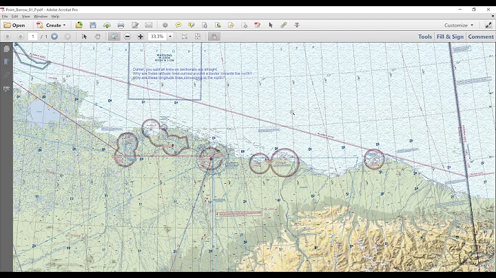 Sectional Chart for Daniel Erdman - Point Barrow