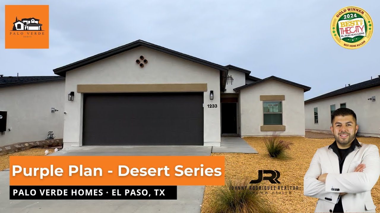 Purple Plan (Desert Series) New Construction Home Tour | Palo Verde Homes – El Paso TX