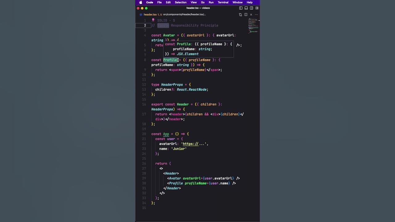 Como aplicar SRP no ReactJS? #reactjs #solid #javascript - YouTube